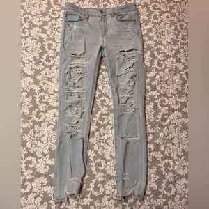 American Eagle Light Ripped Jeans